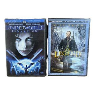 Movie Night, Two sealed DVDs UNDERWORLD and I AM LEGEND